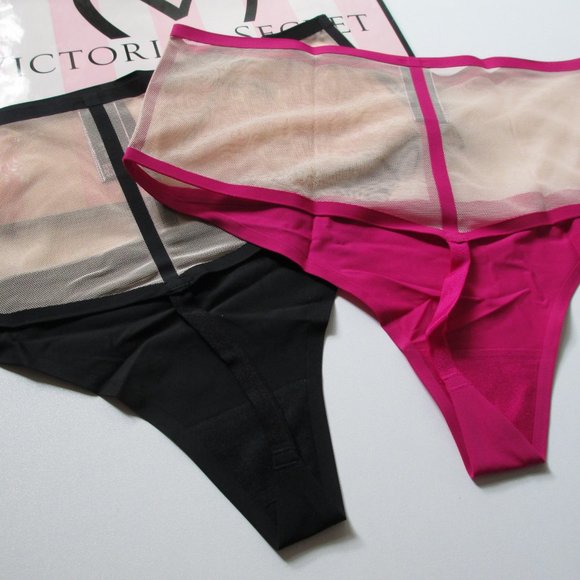 2 VICTORIA'S SECRET High Waist V-String Panties - Picture 2 of 3